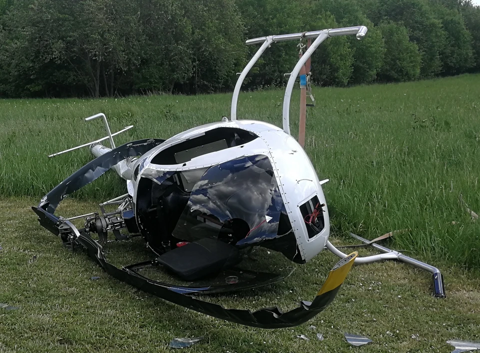 Skader på helikopteren