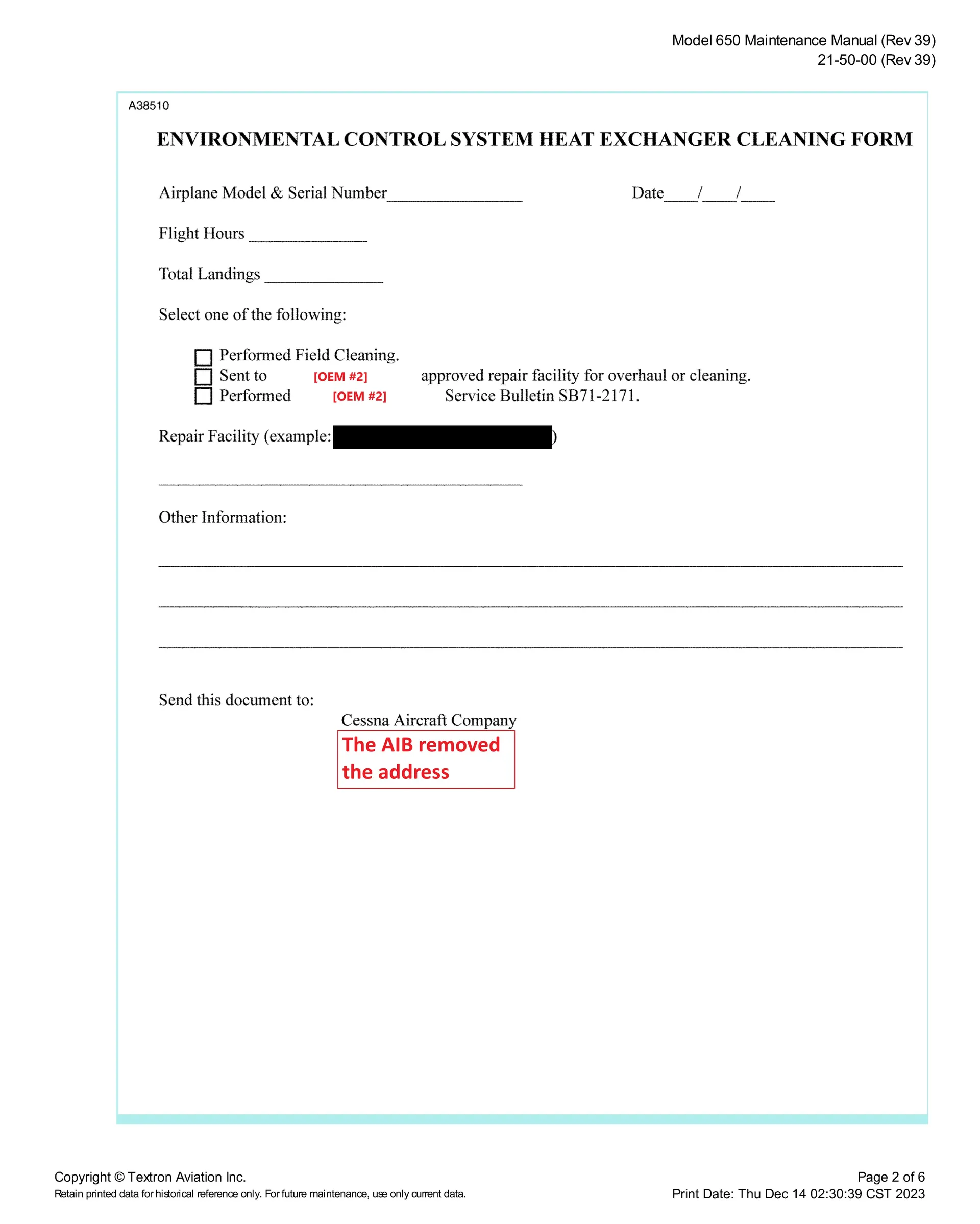 Appendix 1. AMM extract page 2 of 3.