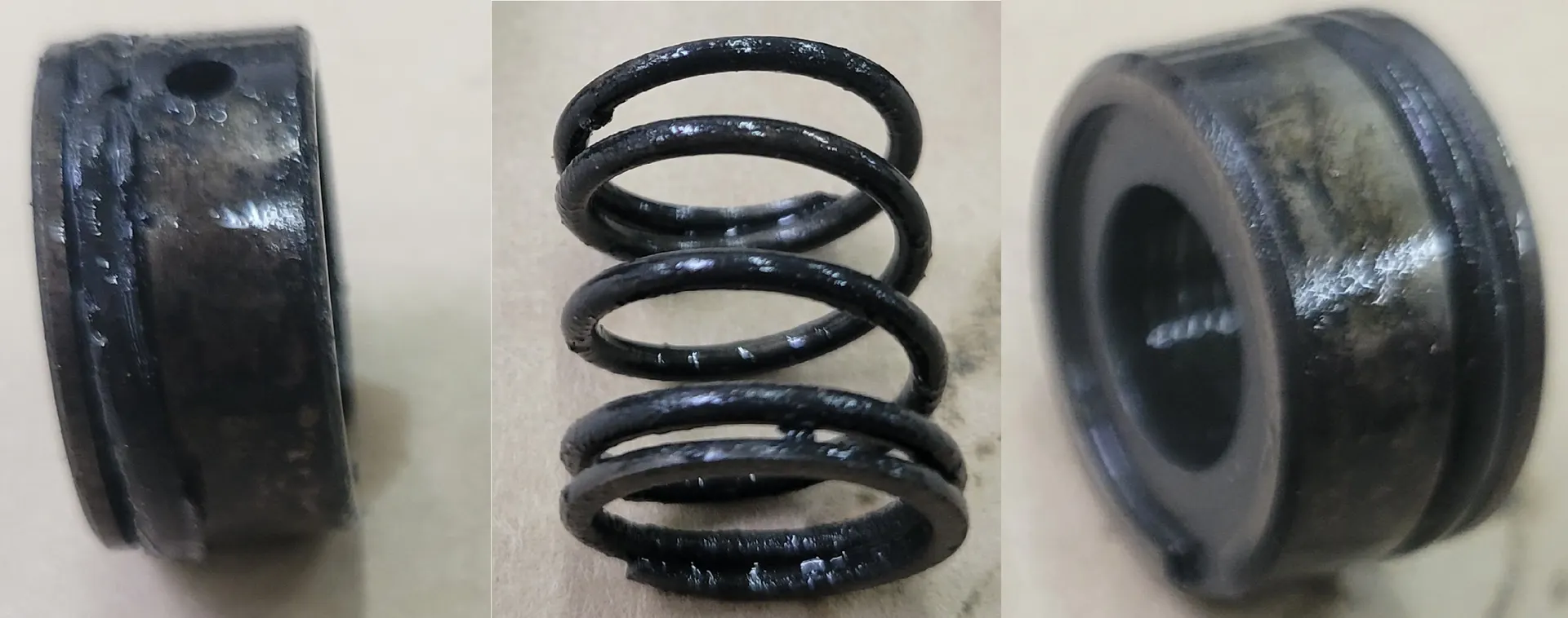 Appendix 3. Pictures of damaged ACM parts. Damage to carbon seals-