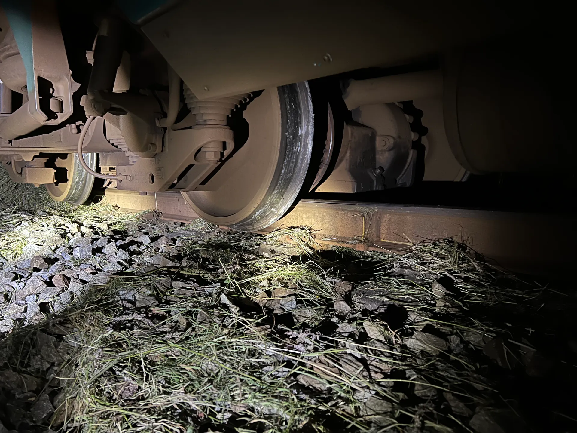 Forreste bogie afsporet.