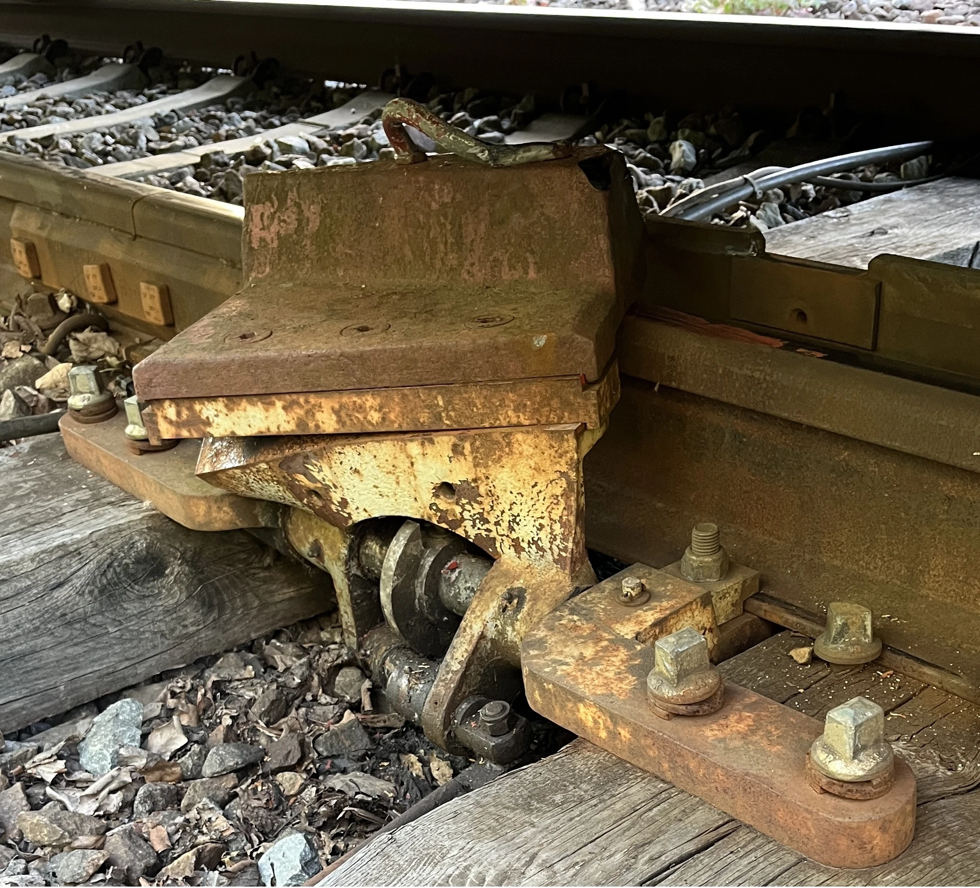 Afløbssko 1 her fotograferet umiddelbart efter påkørslen.